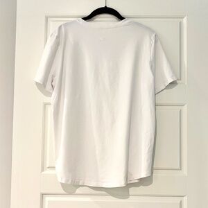 LULULEMON Women's Love Curved-Hem Crewneck T-Shirt in White Size 12